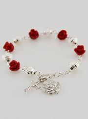 Bracelet Religieux de Sainte Thérèse Perles Sablées