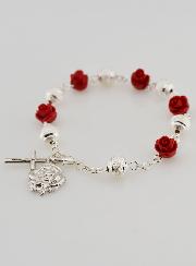 Bracelet Religieux de Sainte Thérèse Perles Sablées