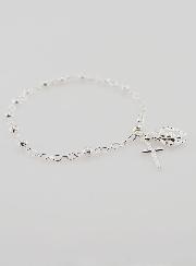 Bracelet Chapelet Dizainier en Perles d'Argent 4 mm