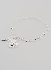 Bracelet Chapelet Dizainier en Perles d'Argent 4 mm