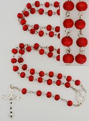 Chapelet en Bois de Rose de Lourdes