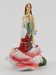 Statue Vierge Marie de Lourdes et Sainte Bernadette - 9 cm