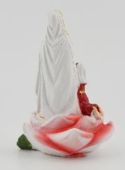 Statue Vierge Marie de Lourdes et Sainte Bernadette - 9 cm