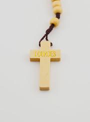 Chapelet Saint Bernadette Soubirous en Bois Clair