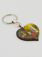 Porte-Clés Coeur de Notre Dame de Lourdes - 4 cm