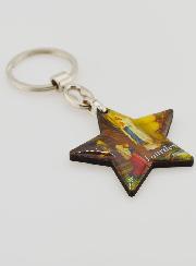 Porte-Clés Etoile de Notre Dame de Lourdes - 4 cm
