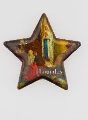 Magnet Religieux Etoile de Notre Dame de Lourdes