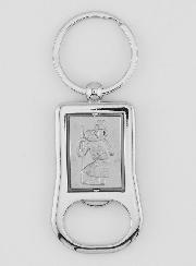 Porte-Clés Décapsuleur Saint Christophe en Argent