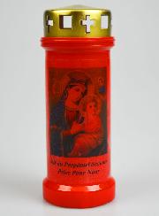 Bougie de Cimetière Rouge - Notre Dame du Perpétuel Secours