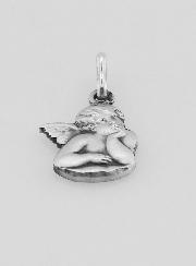 Médaille Ange Gardien Protecteur en Argent Massif - 12 mm