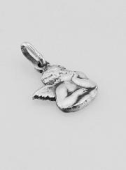 Médaille Ange Gardien Protecteur en Argent Massif - 12 mm