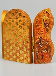 Icône Triptyque Vierge de Vladimir - 12 cm