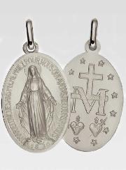 Médaille Miraculeuse en Argent Massif - 21 mm