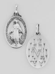 Médaille Miraculeuse en Argent Massif - 23 mm