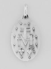 Médaille Miraculeuse en Argent Massif - 23 mm