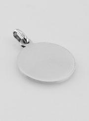 Médaille Ange-Gardien Protecteur en Argent Massif - 18 mm