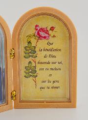 Icône Diptyque Sacré Coeur de Jésus + Prière de Bénédiction