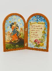 Icône Diptyque Marie qui Défait les Noeuds + Prière de Bénédiction