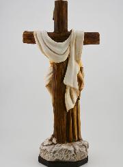 Statue de Saint François au Pied de la Croix - 30 cm