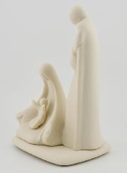 Statue Sainte Famille Moderne Artisanale - Porcelaine - 16 cm