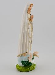 Statue Notre Dame de Fatima - Peinte à la main - 15 cm