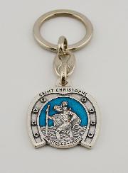 Porte-Clés de Saint Christophe - Fer à Cheval - 3.5 cm