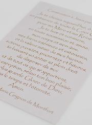 Carte de Baptême - Consécration à Jésus par Marie