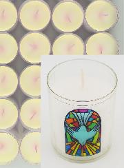 48 Bougies Veilleuses Colombe Saint Esprit de Paix