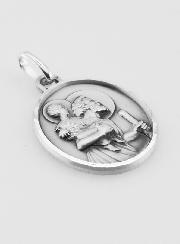 Médaille de Saint Christophe Facettée en Argent 925/1000 - 20 mm