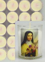 24 Bougies Veilleuses Sainte Thérèse de l'Enfant Jésus