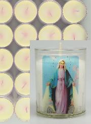 10 Bougies Veilleuses Vierge Miraculeuse Rue du Bac