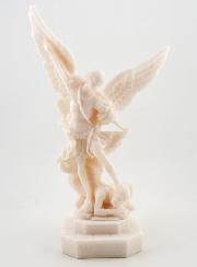 Statue Saint Michel Archange en Albâtre - 23 cm