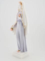 Statue Sainte Vierge Marie aux Roses Peinte Main - 25 cm
