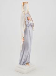 Statue Sainte Vierge Marie aux Roses Peinte Main - 25 cm