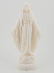Statue Vierge Marie Miraculeuse en Albâtre - 18 cm