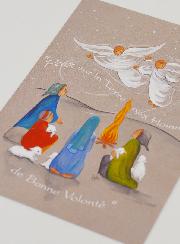 Carte de Voeux - La Nativité - Paix sur la Terre