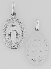 Médaille Miraculeuse Festonnée en Argent Massif - 20 mm