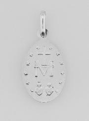 Médaille Miraculeuse Festonnée en Argent Massif - 20 mm
