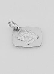 Médaille Ange Gardien Protecteur Argent Massif - 17 mm