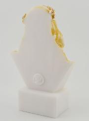 Statue Buste Sacré Coeur de Jésus-Christ Couronné d'épines en Albâtre