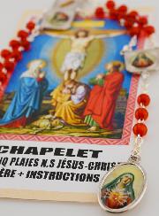 Chapelet des 5 plaies de Notre Seigneur Jésus-Christ