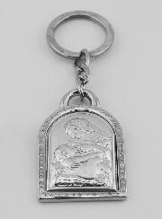 Porte-Clés Notre Dame de la Maternité - Argent Massif - 5 cm