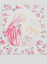 Carte de Baptême - Vierge Marie et Colombe de l'Esprit Saint