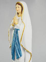 Statue Vierge Marie de Lourdes sur Socle - 60 cm