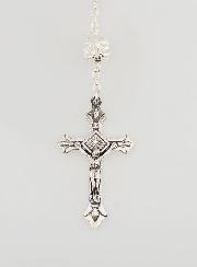 Chapelet de Lourdes en Perles de Cristal - 55 cm