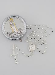 Chapelet en Argent et sa Boite Cadeau
