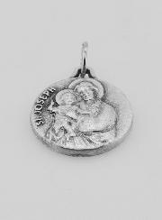 Médaille de Saint Joseph Argenté - 18 mm