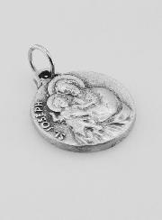 Médaille de Saint Joseph Argenté - 18 mm