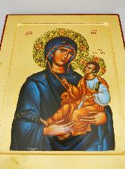 Icône Religieuse Byzantine Vierge de Tendresse - 30 cm