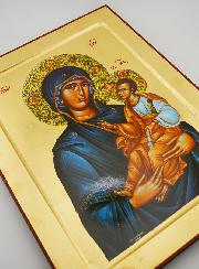 Icône Religieuse Byzantine Vierge de Tendresse - 30 cm